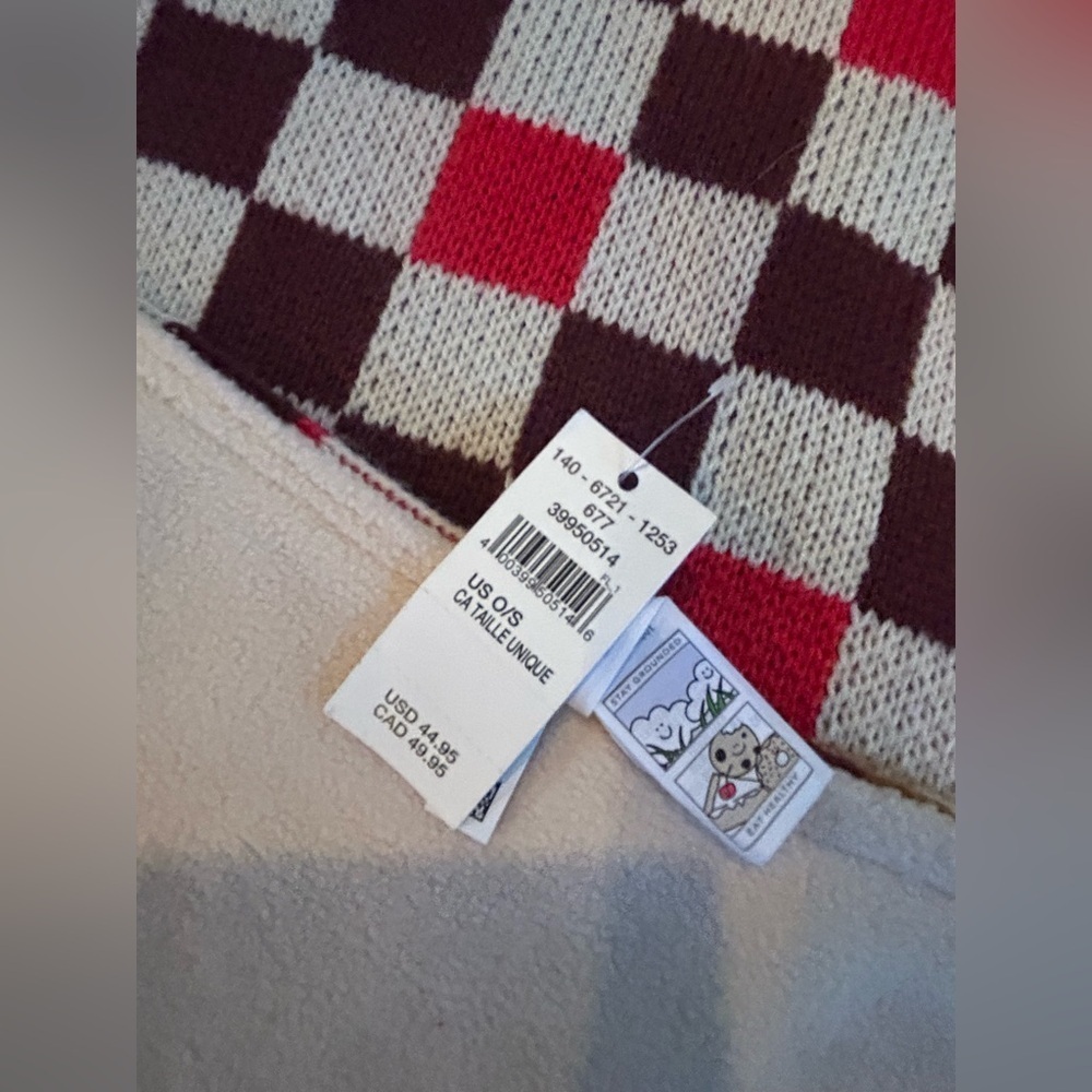 NWT Offline Checkered Blanket Scarf and Headband Set - Picture 6 of 12